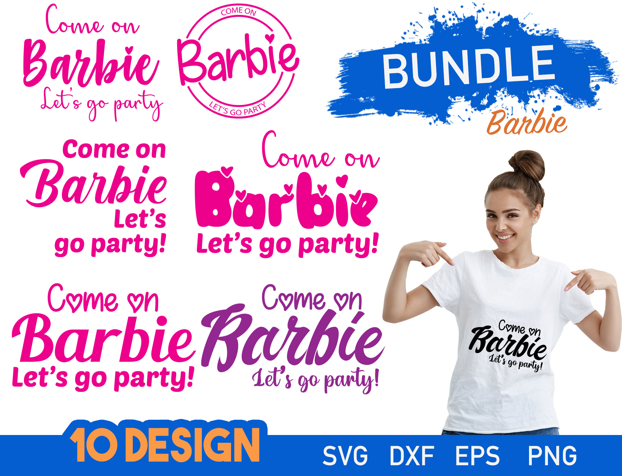 Free Come On Barbie Lets Go Party Svg Free Download Files