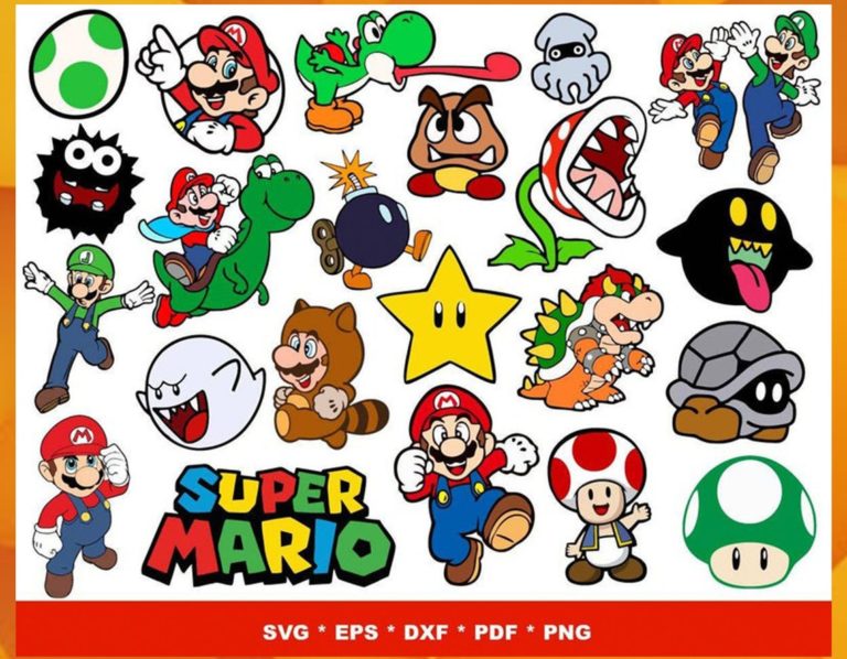 Super Mario Scene SVG