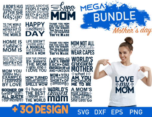 Mother's Day Quotes Designs Bundle