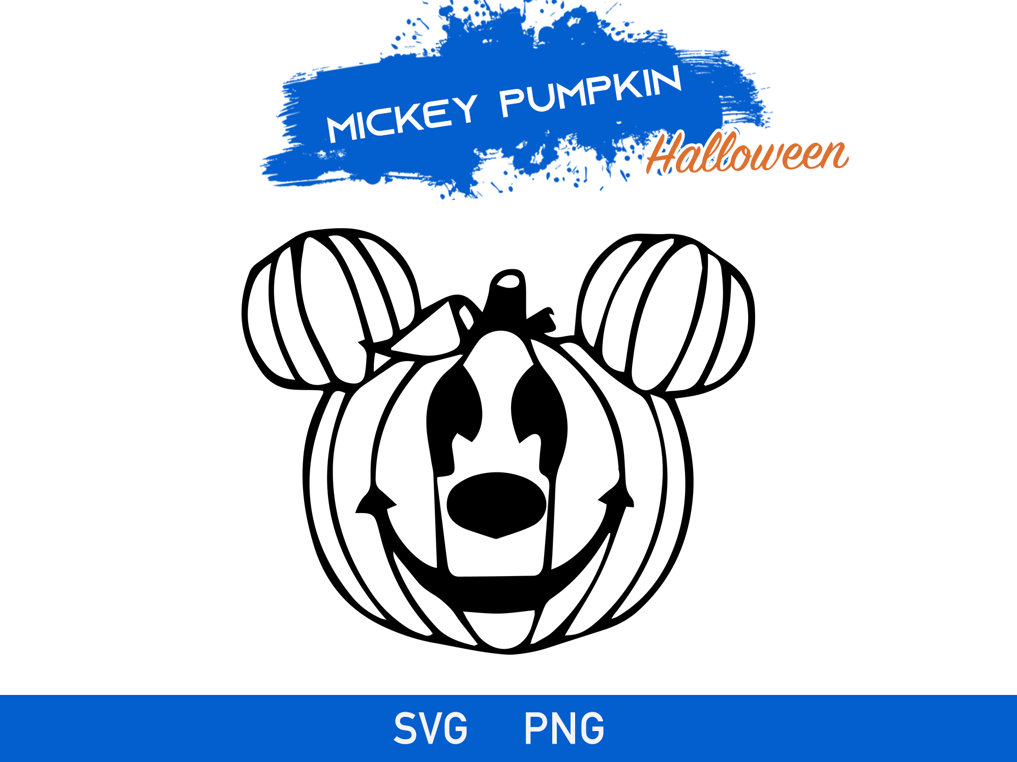 Mickey Pumpkin Free Svg