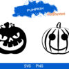 Halloween Pumpkin SVG, Pumpkins SVG, | Cut File for Cricut & Silhouette | svg file dxf file for Silhouette Files for Cricut Files Scary Face