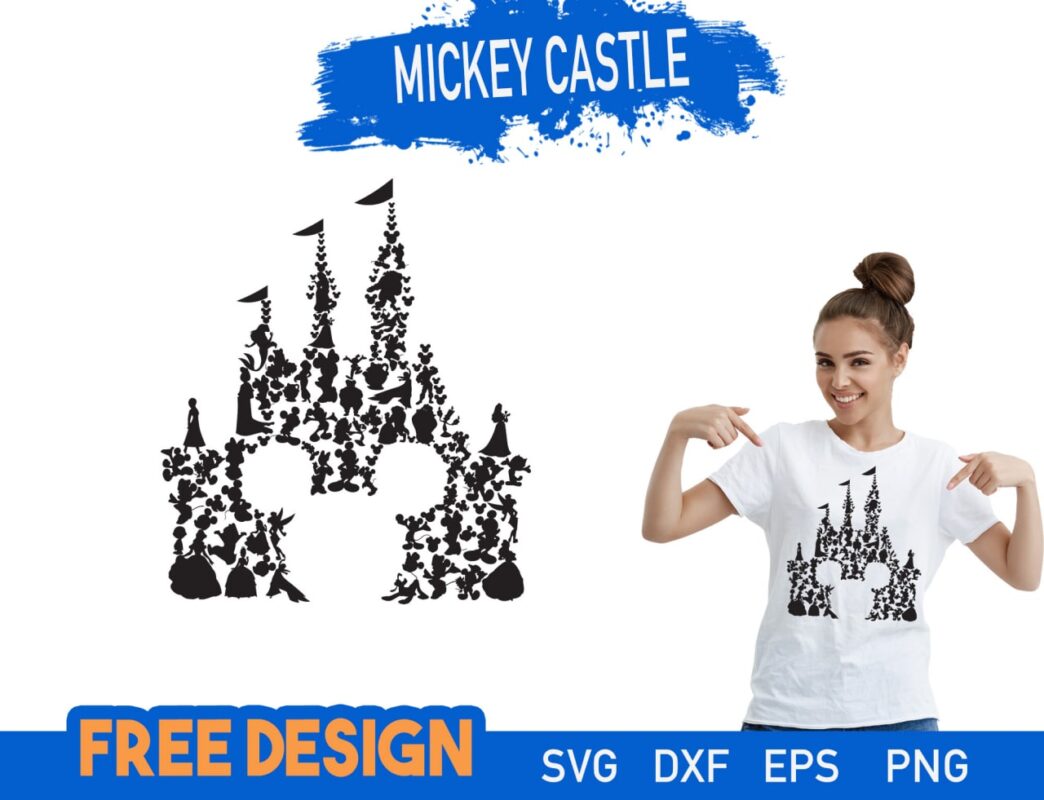 Free Disney castle SVG files for Cricut
