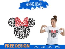 Free Minnie Mouse Head SVG File