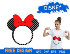 Minnie Mouse Layered SVG free