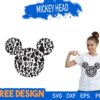 Mickey Mouse Head SVG File Free