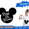 Mickey baby on board SVG Free