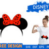 Minnie Mouse Ears SVG Free