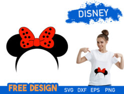 Minnie Mouse Ears SVG Free