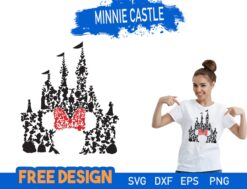 Minnie Mouse castle SVG Free