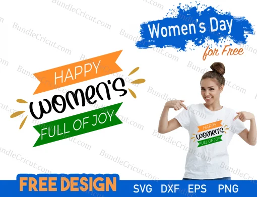 Womens Day Full Joy Free SVG