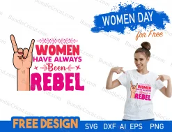 Womens Day Quote Free SVg