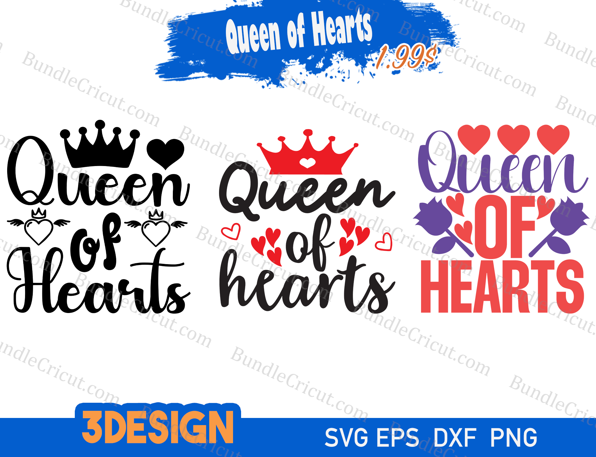 Queen Of Heart Svg
 Queen Hearts SVG Bundle Cricut