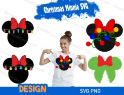 Christmas Minnie SVG