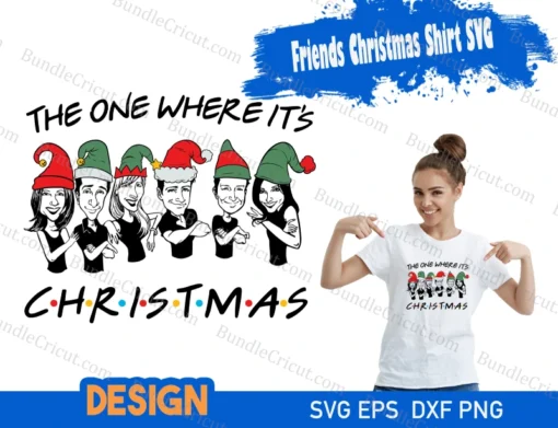 Friends Christmas Shirt SVG