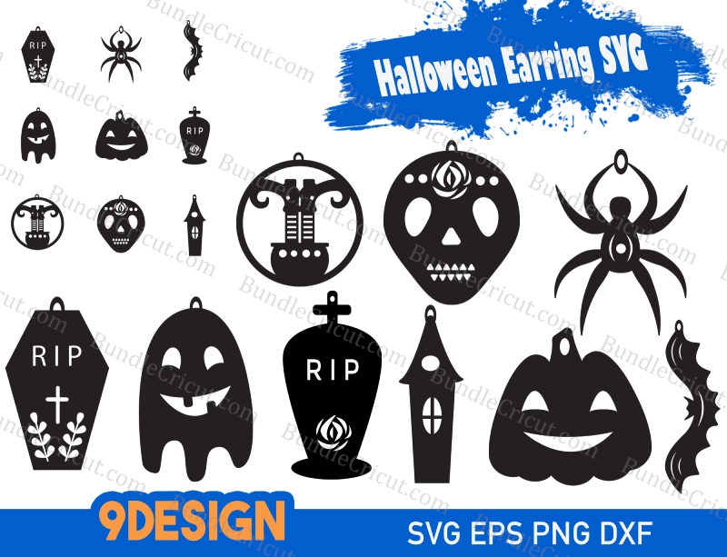 Halloween Earring SVG - Bundle Cricut