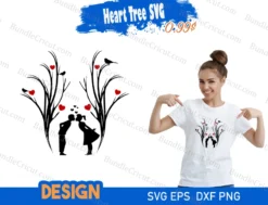Heart Tree Svg