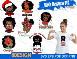Black Christmas SVG