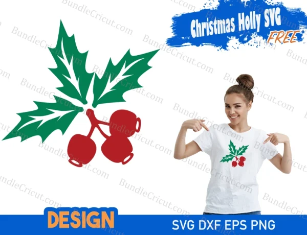 christmas holly svg free