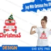 Jeep With Christmas Tree SVG