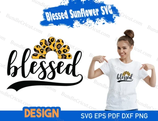 Blessed Sunflower SVG