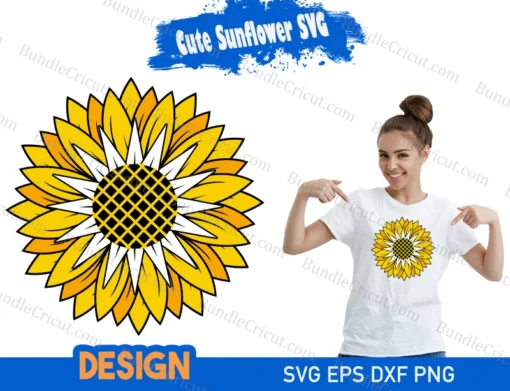 cute sunflower svg