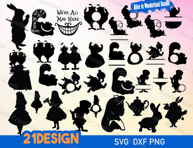 Alice in Wonderland Bundle SVG - Bundle Cricut