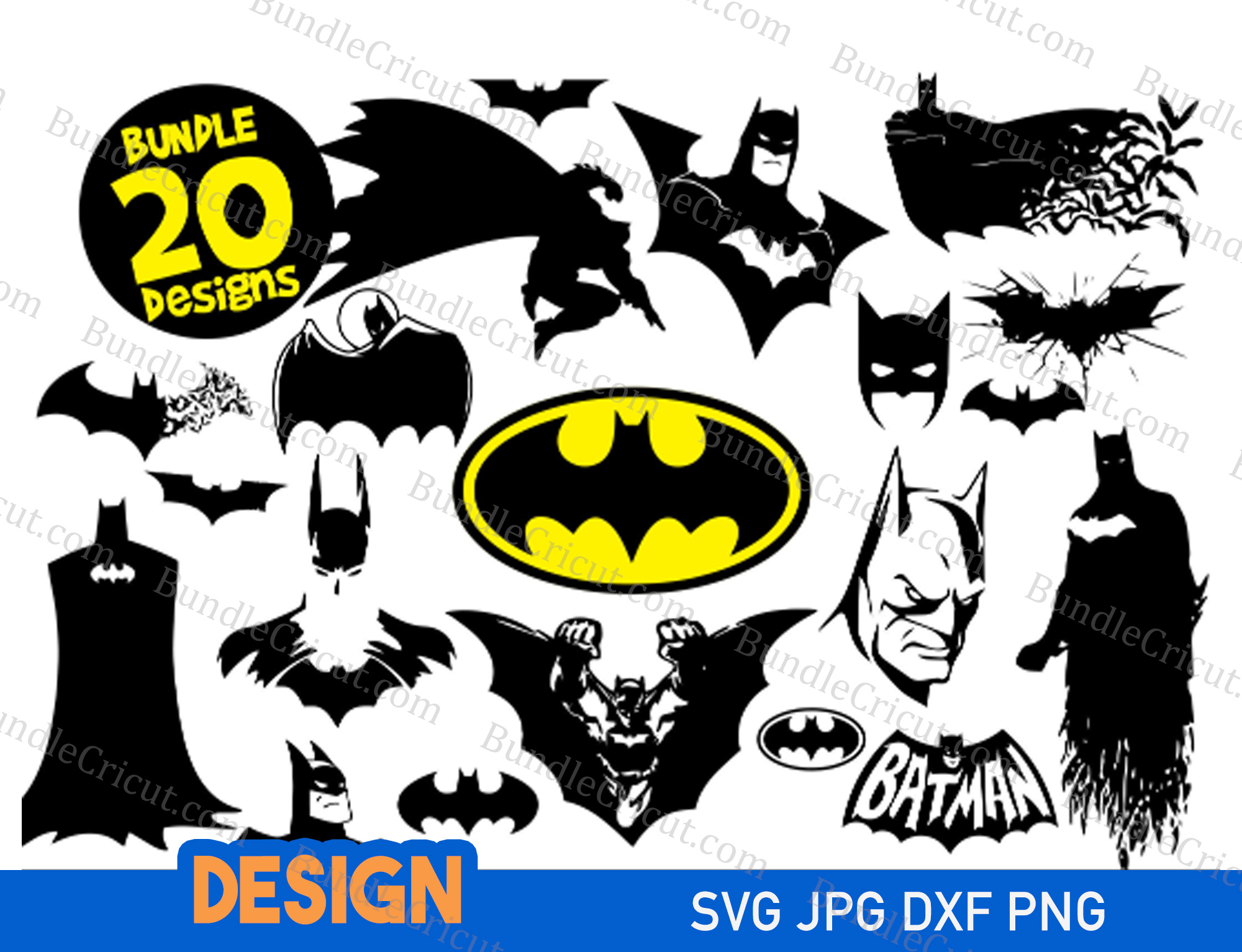Batman Bundle SVG - Bundle Cricut