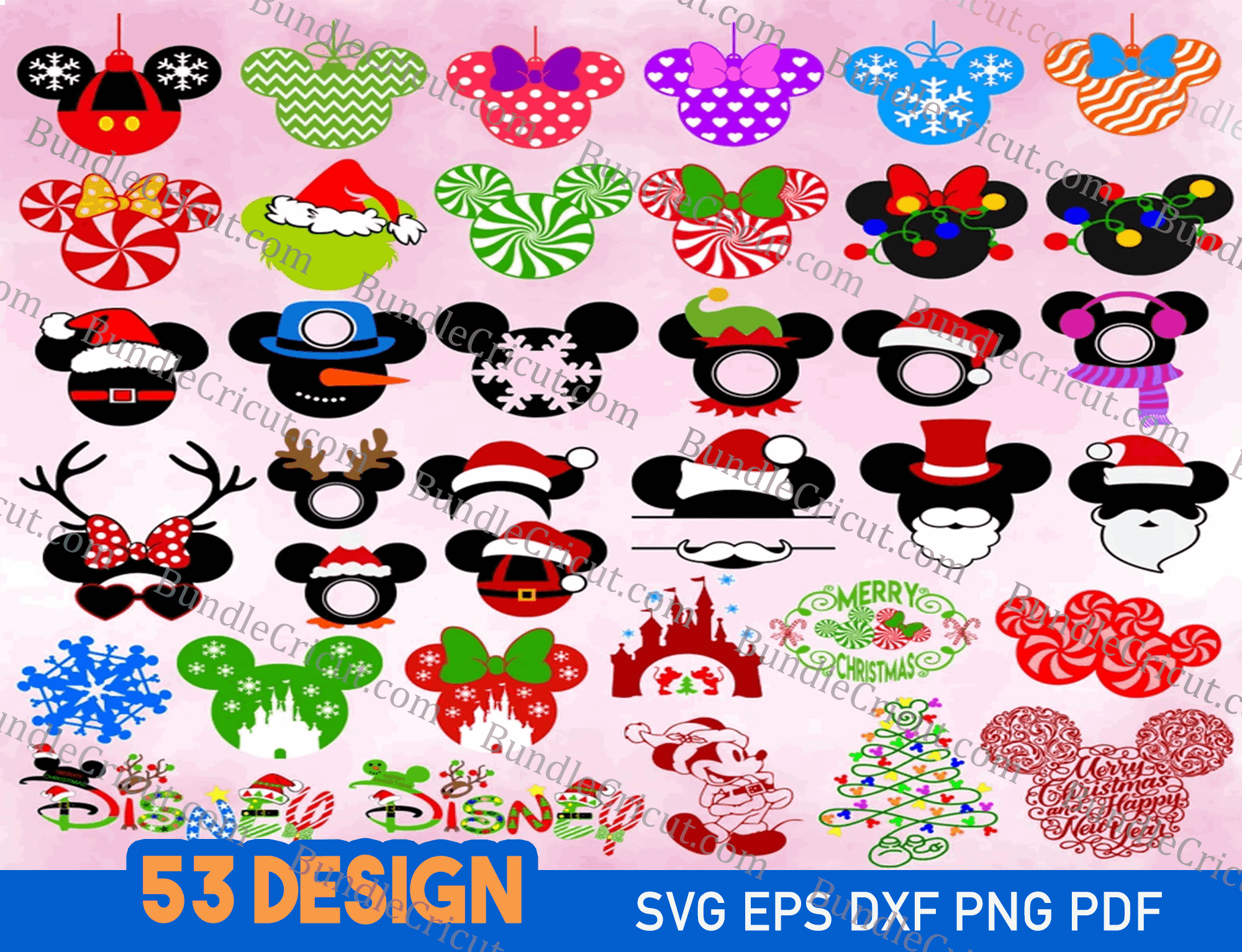 Disney Mickey Mouse Circle SVG