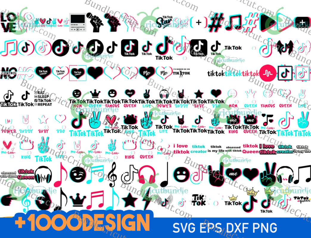 Tik Tok Logo Svg Bundle - Bundle Cricut