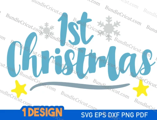 1st christmas svg, my first christmas svg, baby's first christmas svg, babys first christmas svg