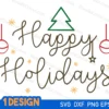 Happy Holidays SVG