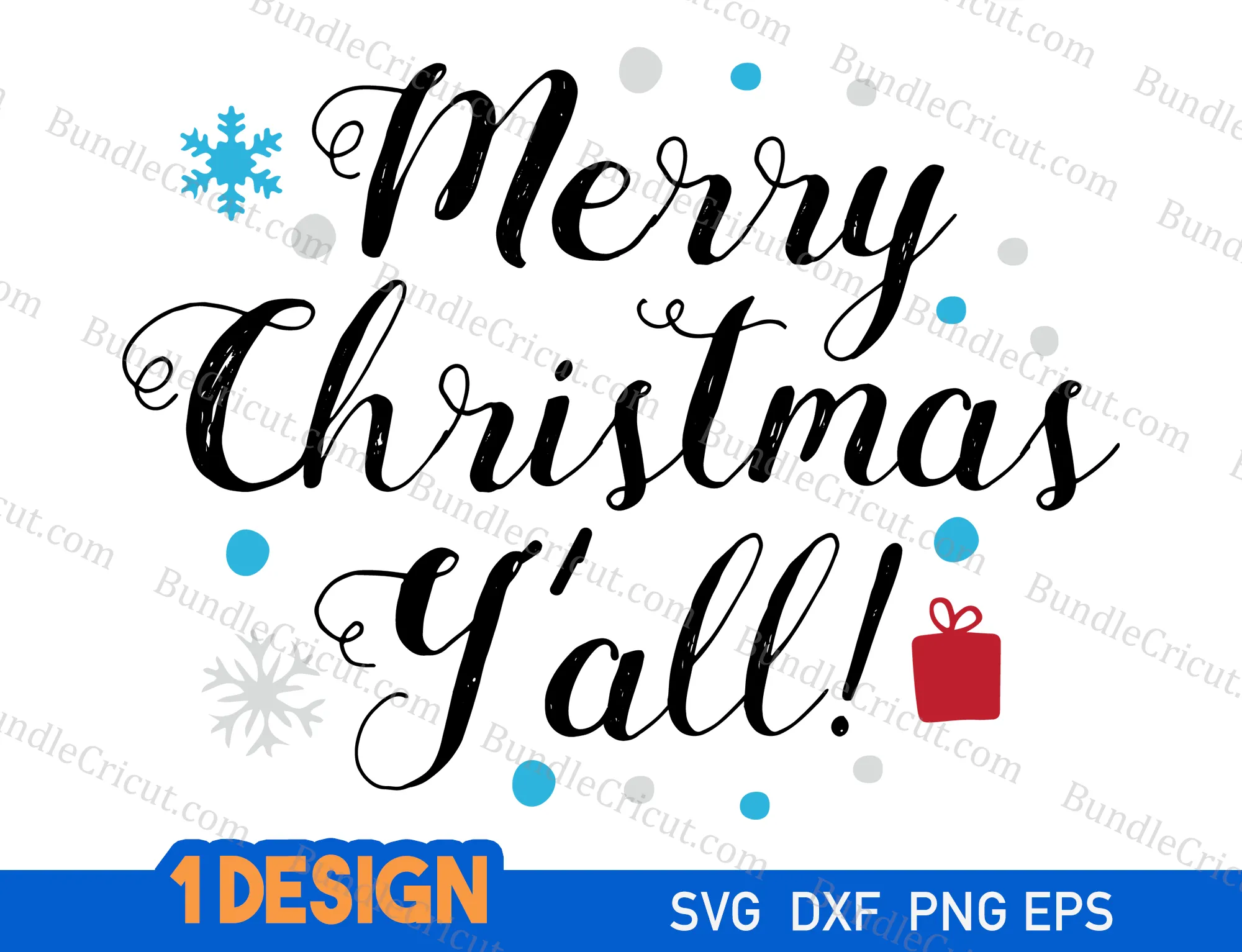 Merry Christmas Yall Svg Bundle Cricut 4292