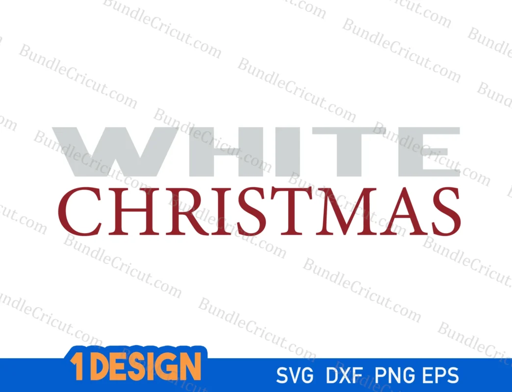 White Christmas svg - Bundle Cricut