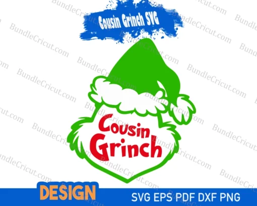 cousin Grinch christmas svg