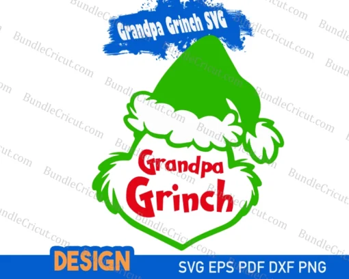 grandpa Grinch christmas SVG