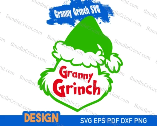 Granny Grinch SVG