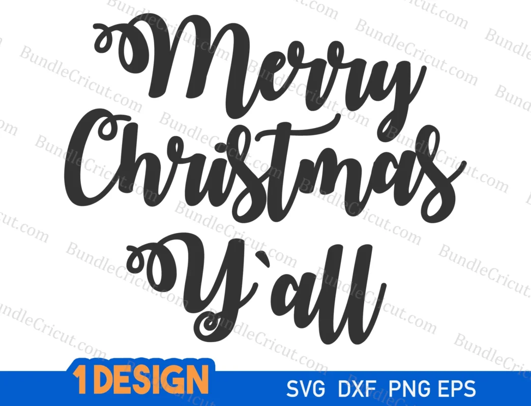 Merry christmas yall svg - Bundle Cricut