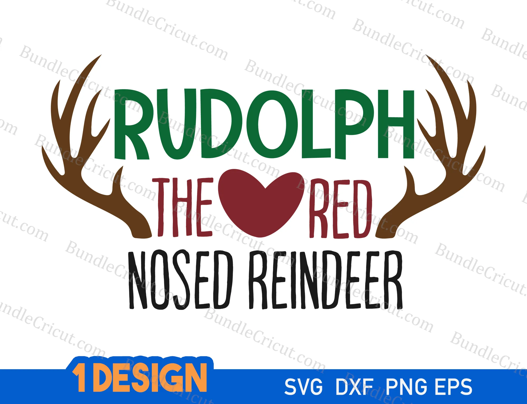 Rudolph the red nosed reindeer svg - Bundle Cricut