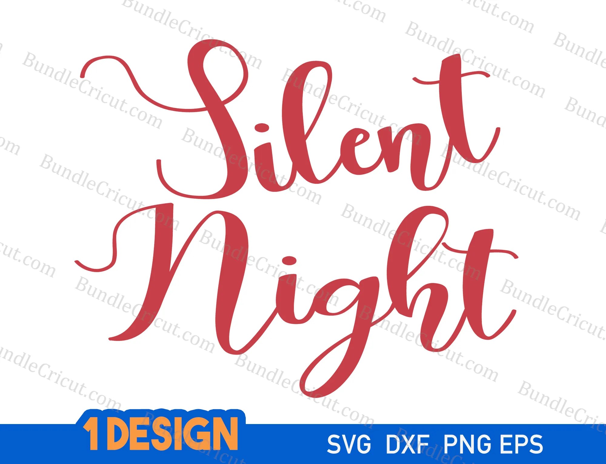 Silent Night SVG file - Bundle Cricut