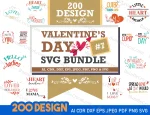 Mega Bundle Valentine's Day, Valentines day svg images