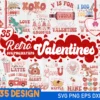 SVG valentine, Retro Valentines SVG Bundle