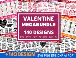VALENTINE MEGA BUNDLE, Valentine svg files, Valentine svg images