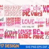 Valentine svg designs,Retro Valentines Svg Bundle
