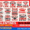 Valentines Day SVG Bundle, SVG valentine designs