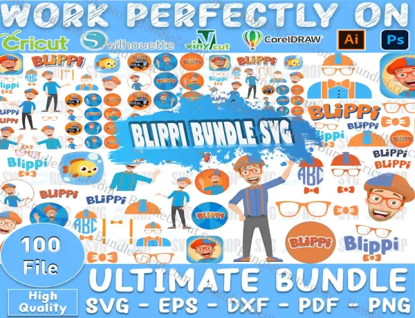 100+ Blippi Svg Bundle, Blippi Svg, Blippi Cut File