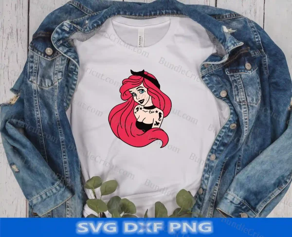 Little Mermaid , little mermaid svg, little mermaid png, Punk Ariel layered svg, Ariel png, clipart, Ariel svg , Ariel