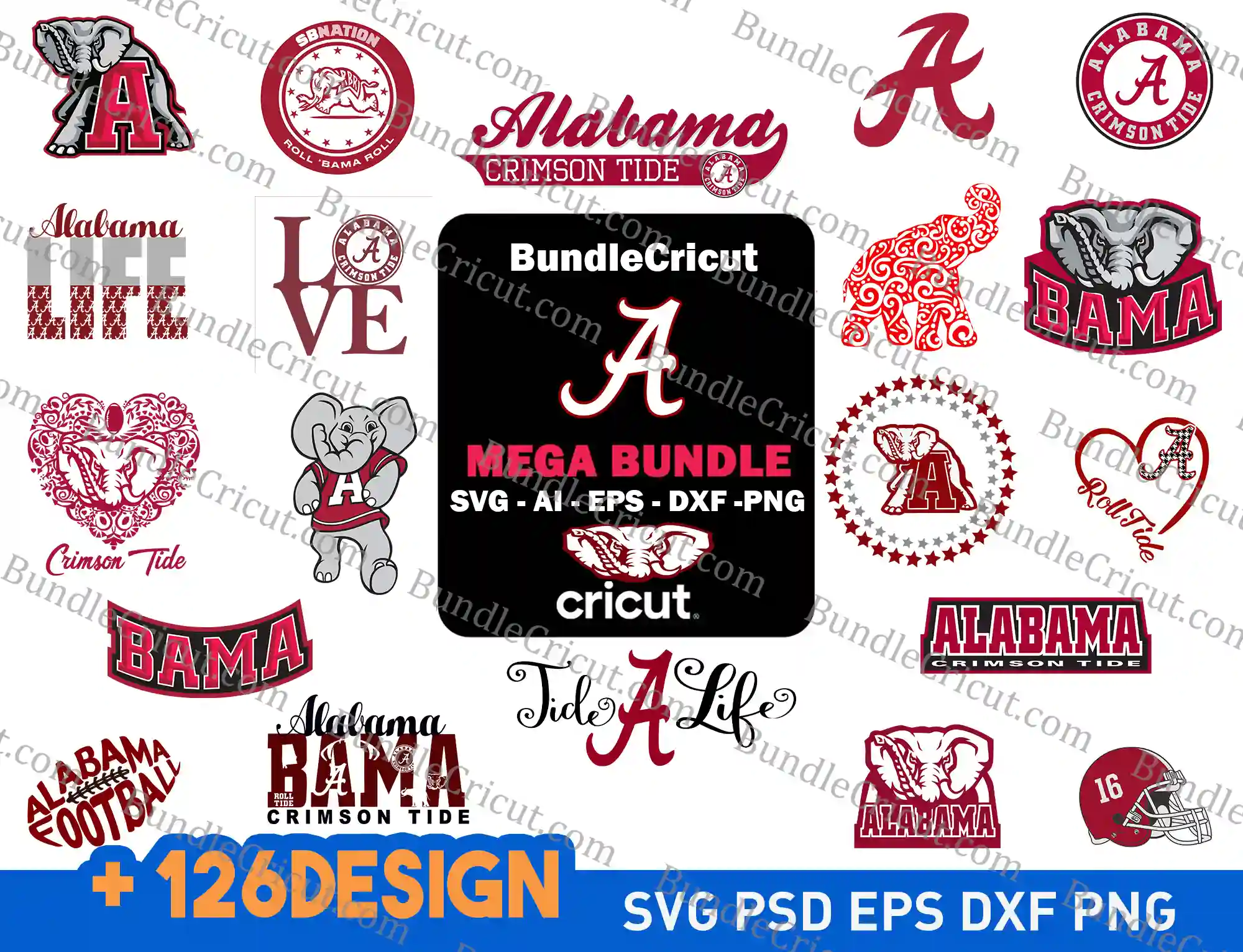 Alabama Football SVG bundle, Alabama Png, Roll Tide Svg, Alabama