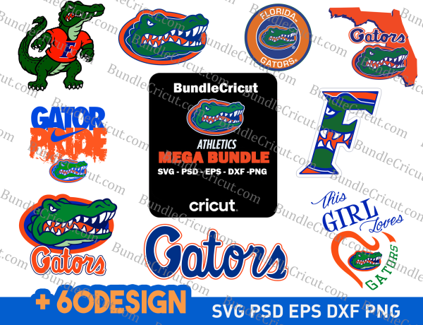 Florida Gators Svg Bundle Ncaa Football Svg University Of Florida Svg