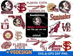 Florida seminoles svg,Florida State Seminoles Logo Bundle Svg, NCAA Teams Svg,Football Svg, Sport bundle,Bundle Florida seminoles svg,Seminoles SVG, Football Team,FSU SVG