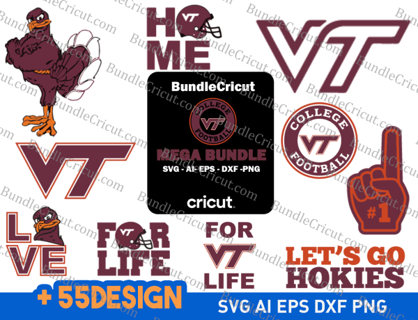 Lets Go Hokies Bundles, Lets Go Hokies Svg